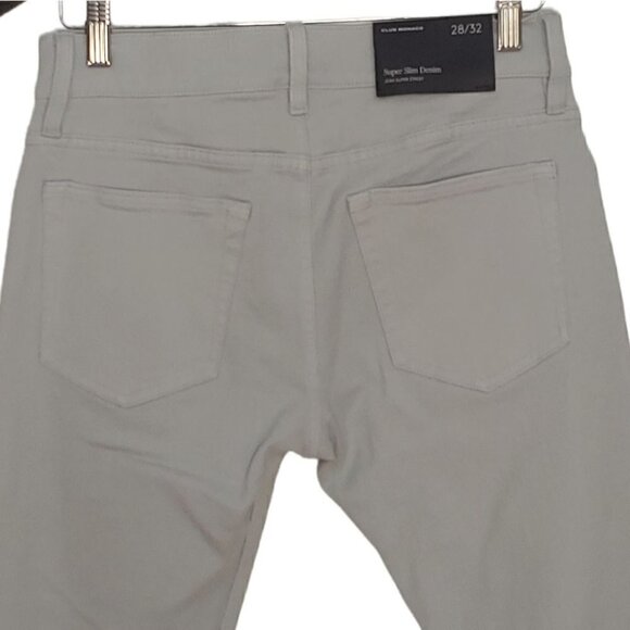 NWT CLUB MONACO Super slim Tea Lounge denim pants - Picture 6 of 15